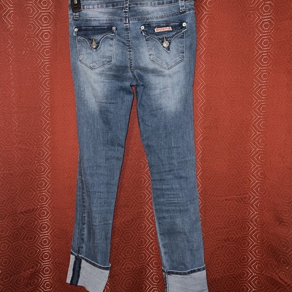 Hudson Distressed Cropped Jeans Girls 14 - Picture 2 of 8